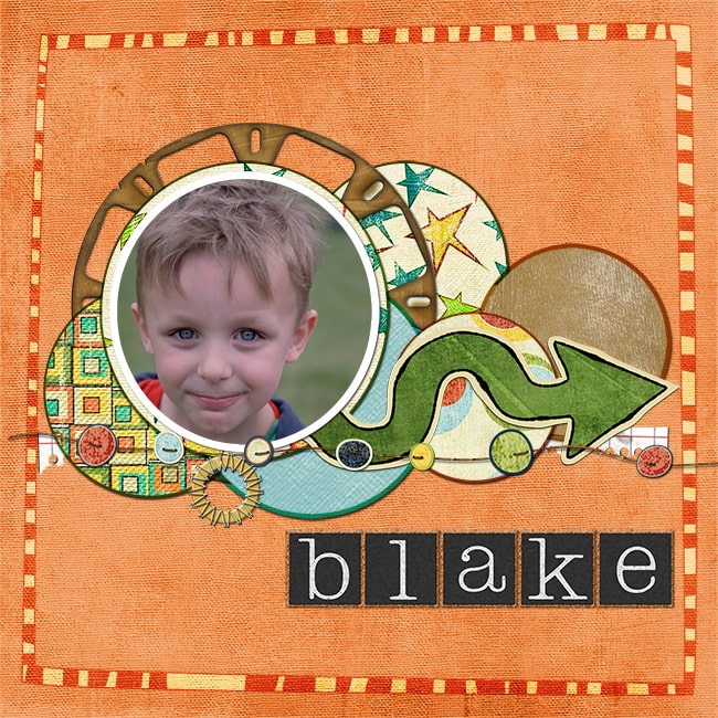 Five Scrapbook Example Layouts using Circles Part 2