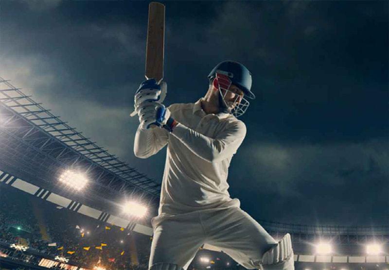 Speeding car on a race track.