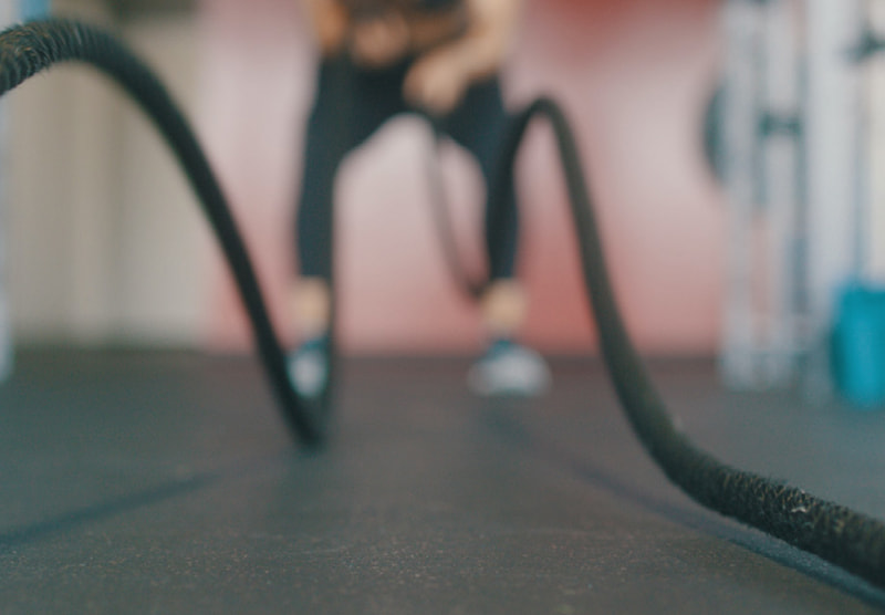 Speeding car on a race track.