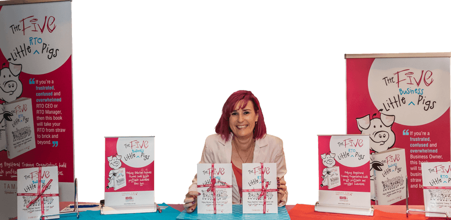 Tamara Simon, author of the Five Little RTO Pigs