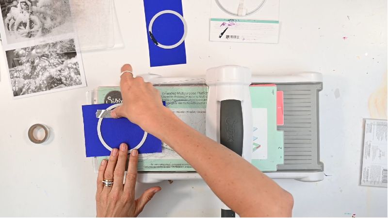 Circle Die Taping