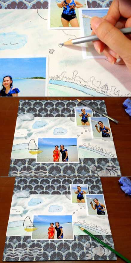 beach-themed scrapbook beach-themed scrapbook