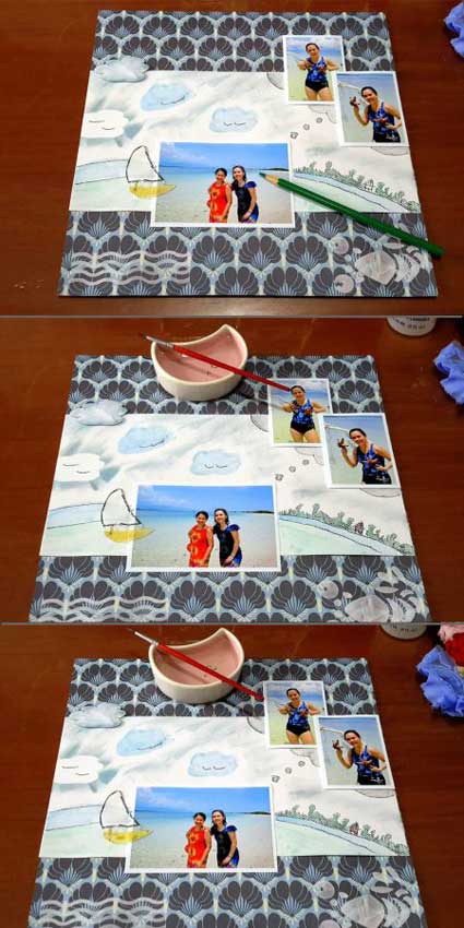 scrapbooking beach scrapbooking beach