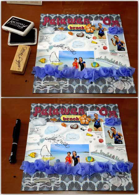 scrapbooking beach photos scrapbooking beach photos