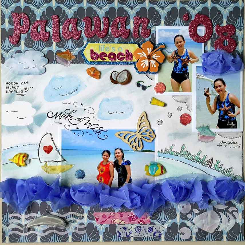 beach scrapbook layouts beach scrapbook layouts
