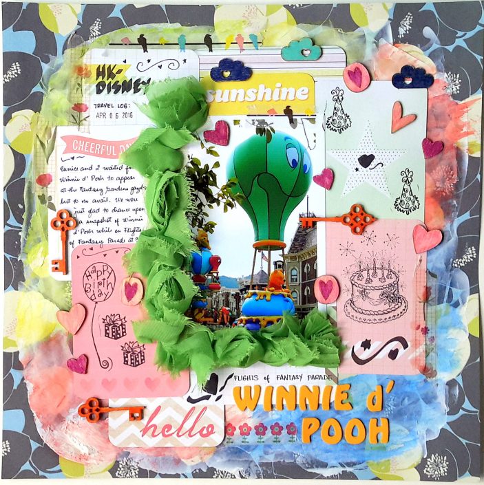 disney scrapbook layout - 1