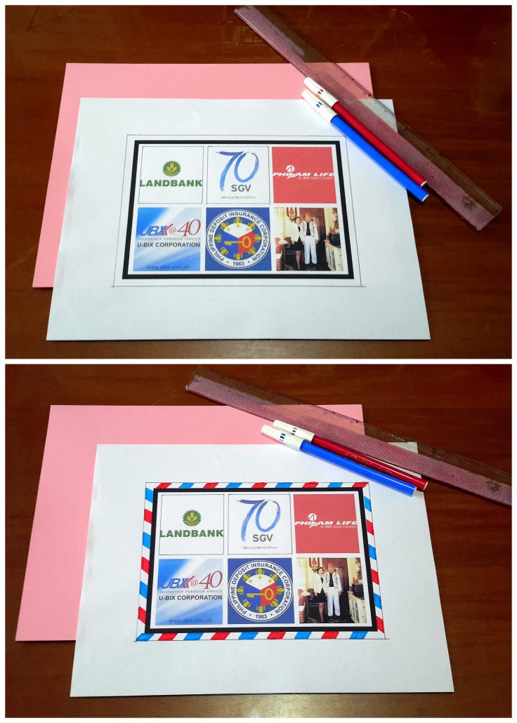 4 Color Lined Border with Pens (HernandezKathleenB)