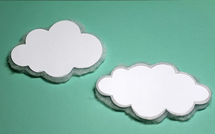 Scrapbook DIY Wadding Backed Clouds