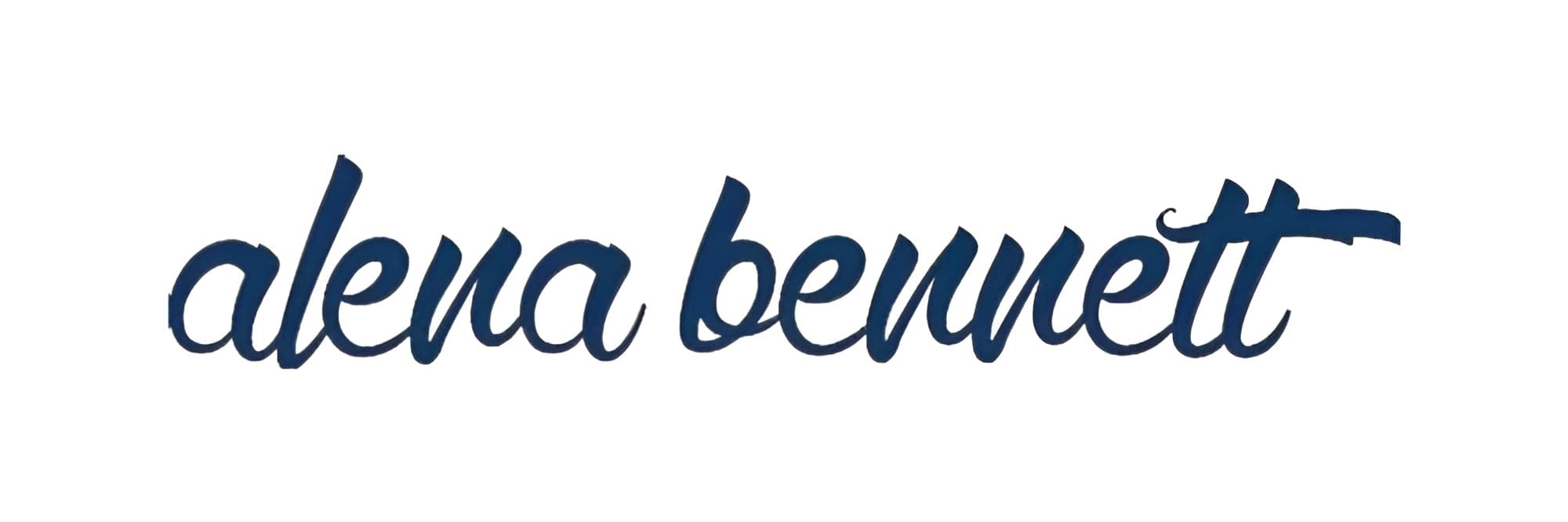 alena bennett, CFO leadership coach logo blue on white