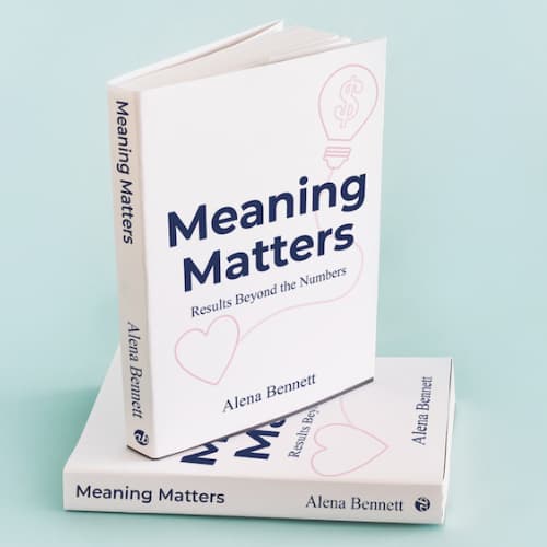 Meaning Matters Book Cover by Alena Bennett