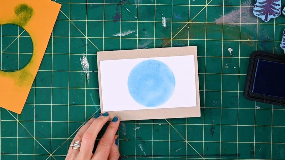 inked circle die-cut inked circle die-cut