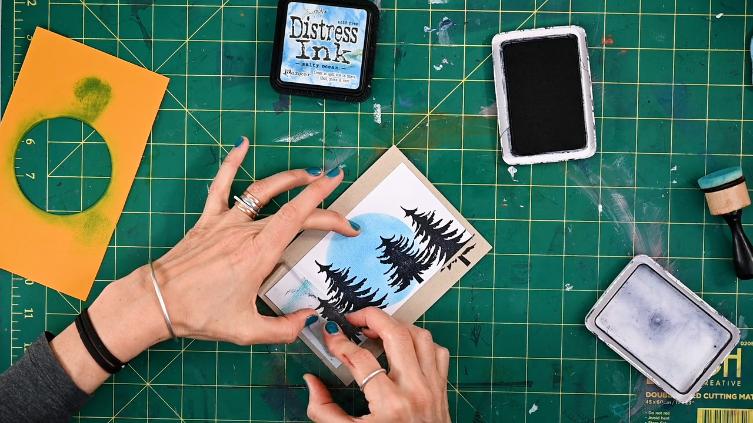 inked tree stamp inked tree stamp