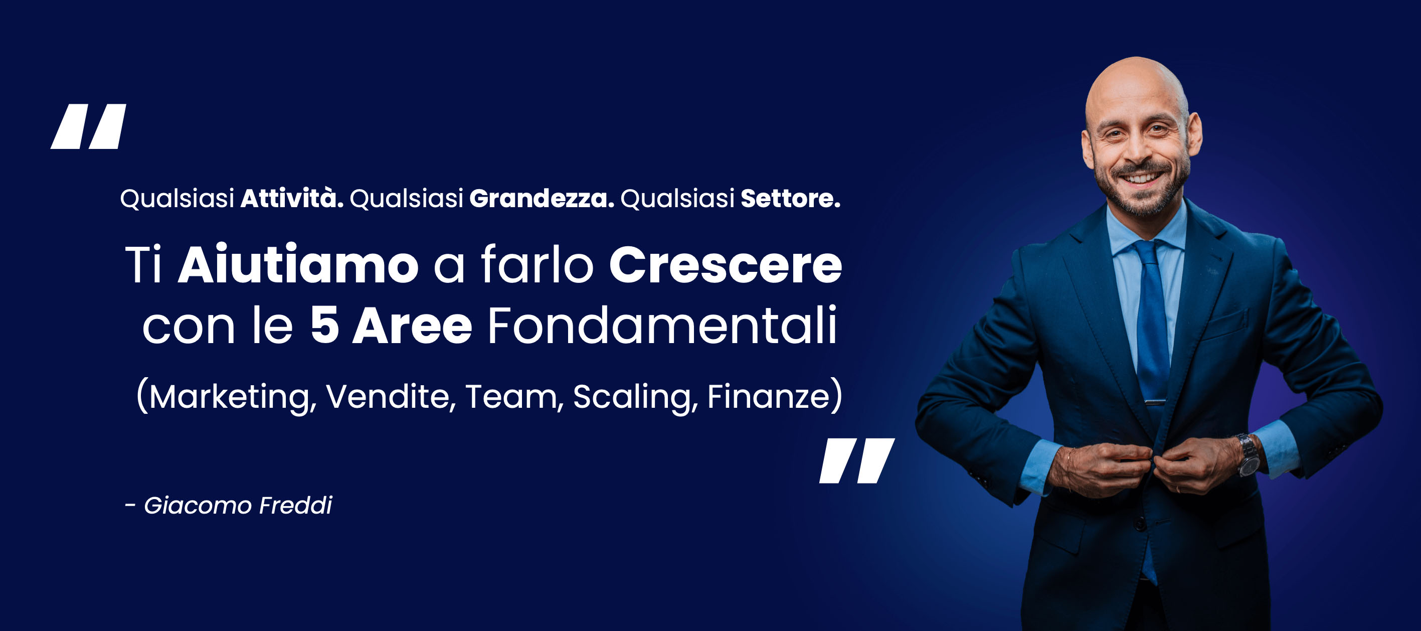 Giacomo Freddi Marketing, Vendite, Team, Scaling, Finanze