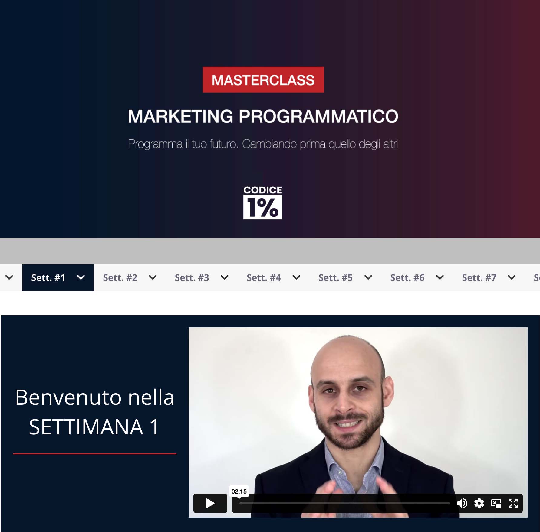 Giacomo Freddi Formazione Masterclass