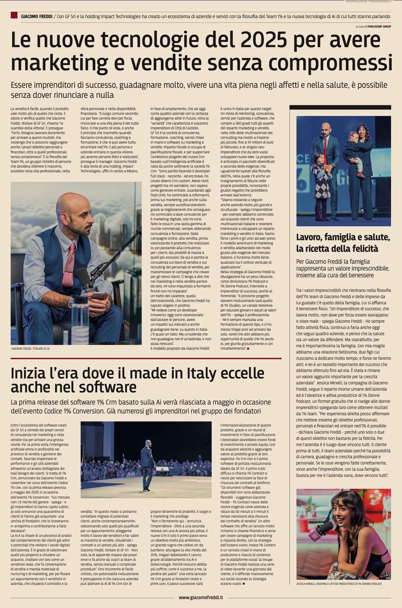 Giacomo Freddi Famiglia